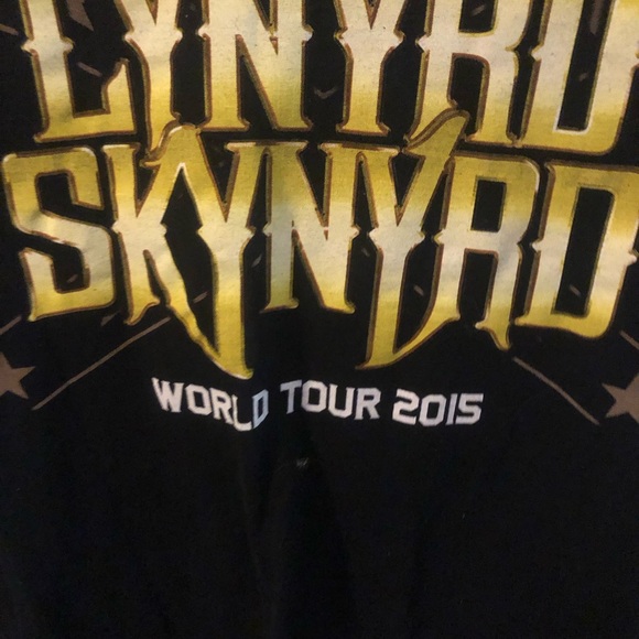 Lynyrd Skynyrd World Tour 2015 double sided tee T-Shirt Medium - Picture 11 of 12
